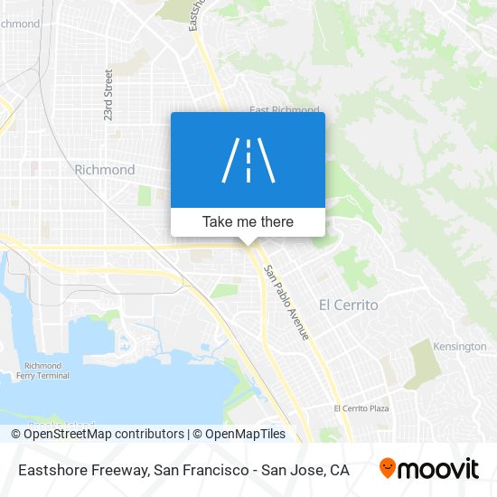 Eastshore Freeway map