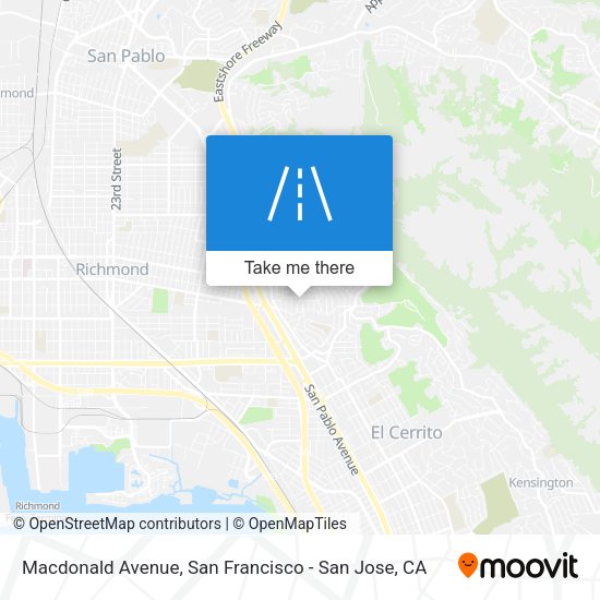 Mapa de Macdonald Avenue