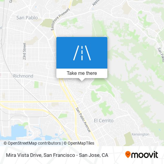 Mira Vista Drive map