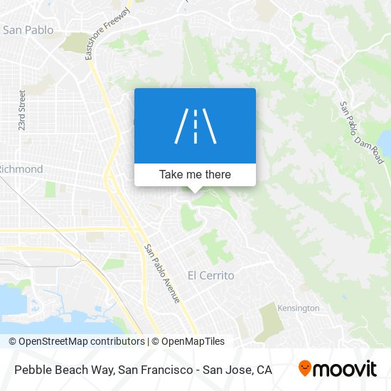 Pebble Beach Way map