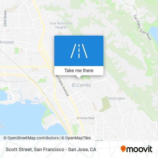 Scott Street map