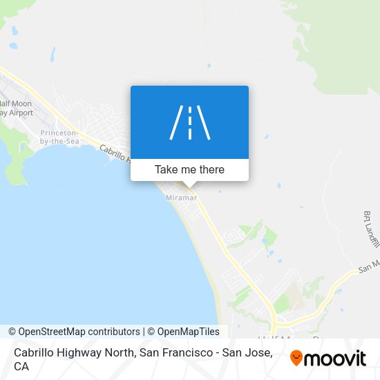 Cabrillo Highway North map