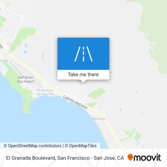 El Granada Boulevard map