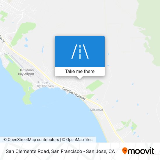 San Clemente Road map