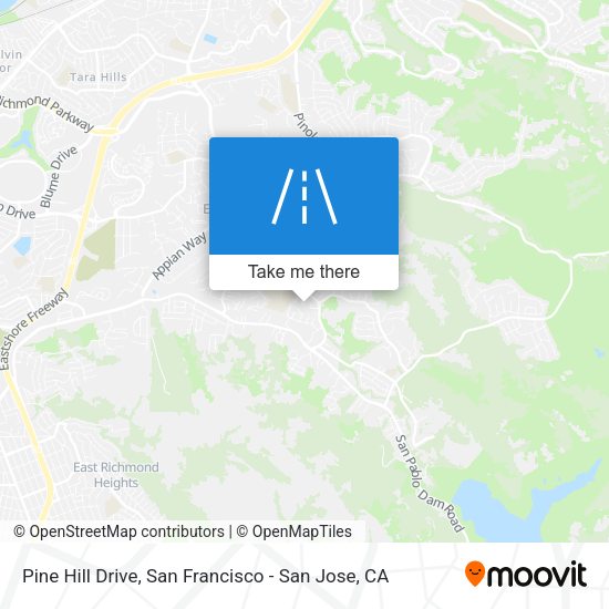 Mapa de Pine Hill Drive