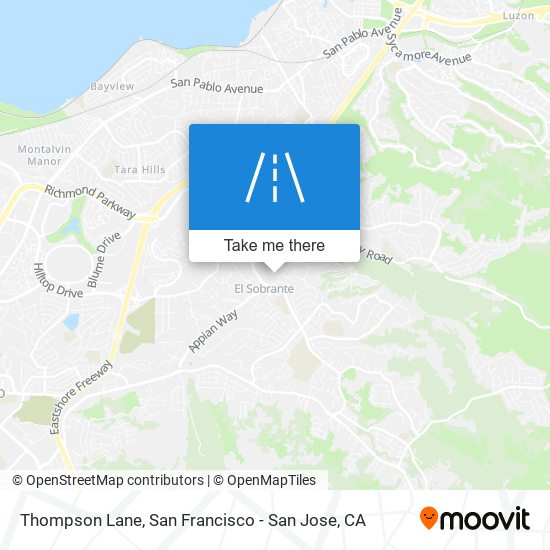 Thompson Lane map