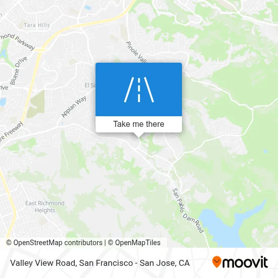 Valley View Road map