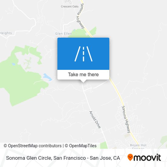 Mapa de Sonoma Glen Circle