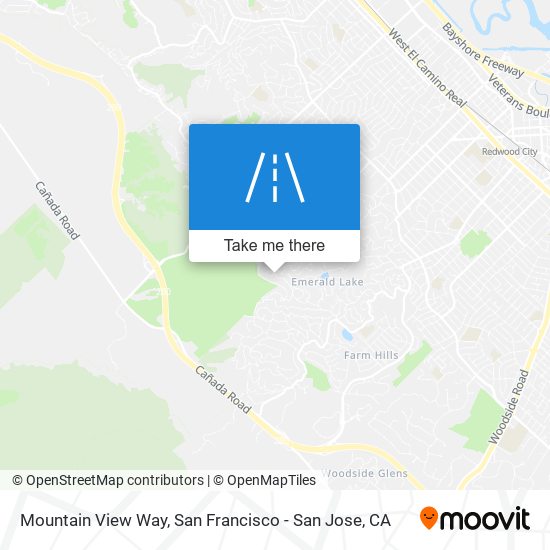 Mountain View Way map