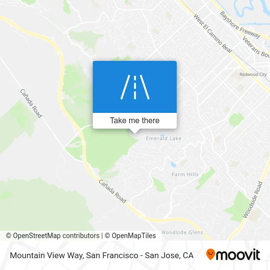 Mountain View Way map