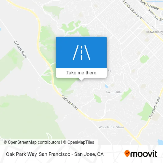 Oak Park Way map