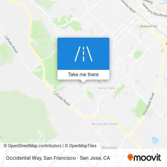 Occidental Way map