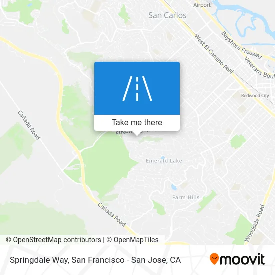 Springdale Way map