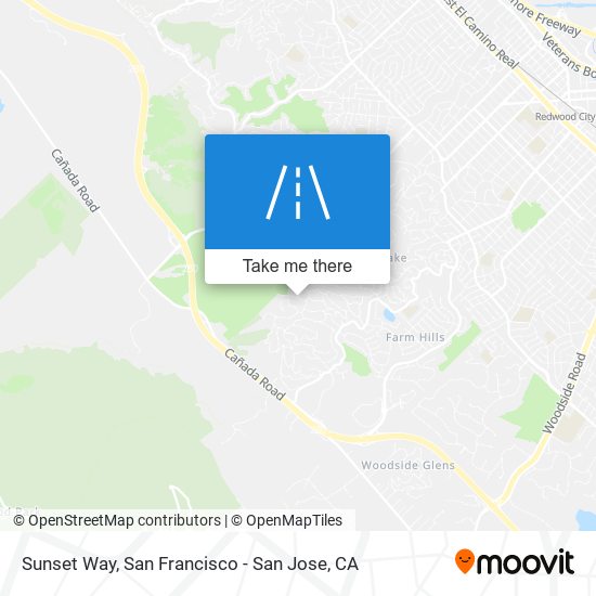 Mapa de Sunset Way