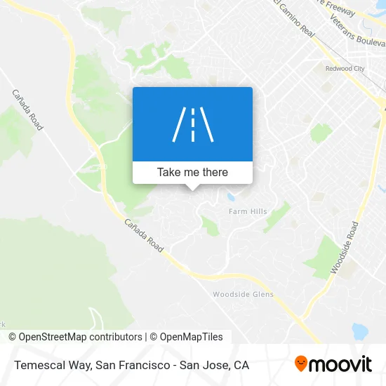 Temescal Way map