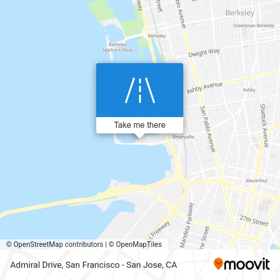 Admiral Drive map