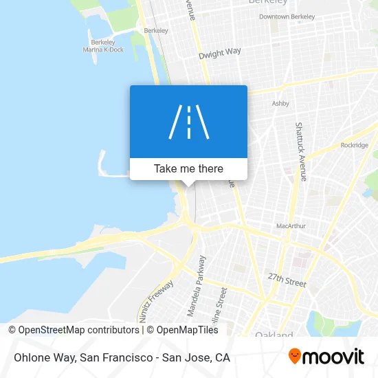 Ohlone Way map