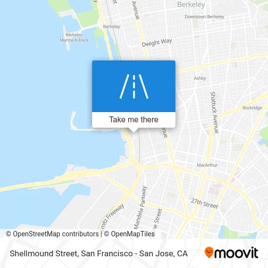 Shellmound Street map