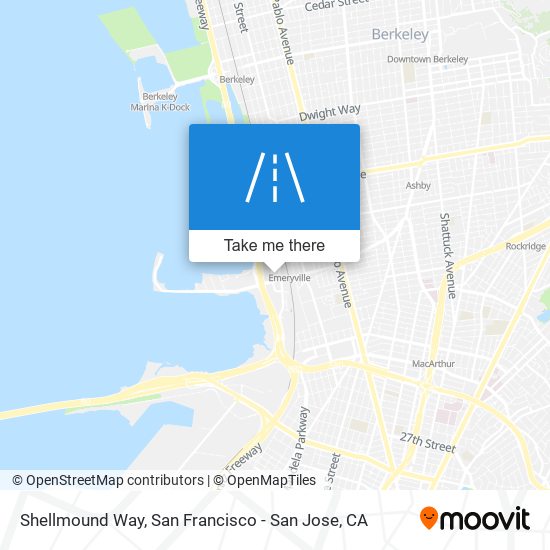 Shellmound Way map