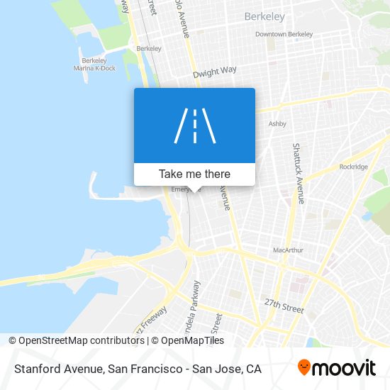 Mapa de Stanford Avenue