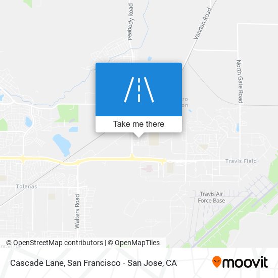 Cascade Lane map