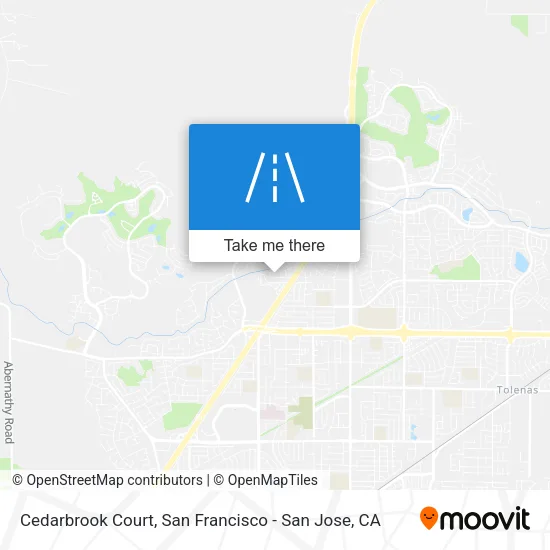 Cedarbrook Court map