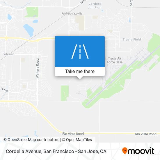 Cordelia Avenue map