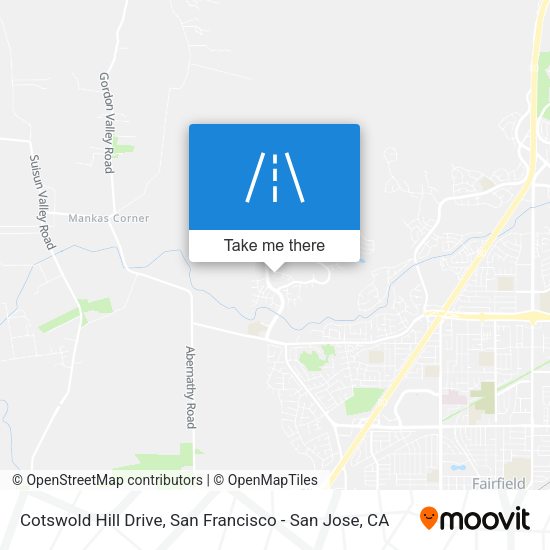 Mapa de Cotswold Hill Drive