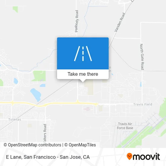 E Lane map
