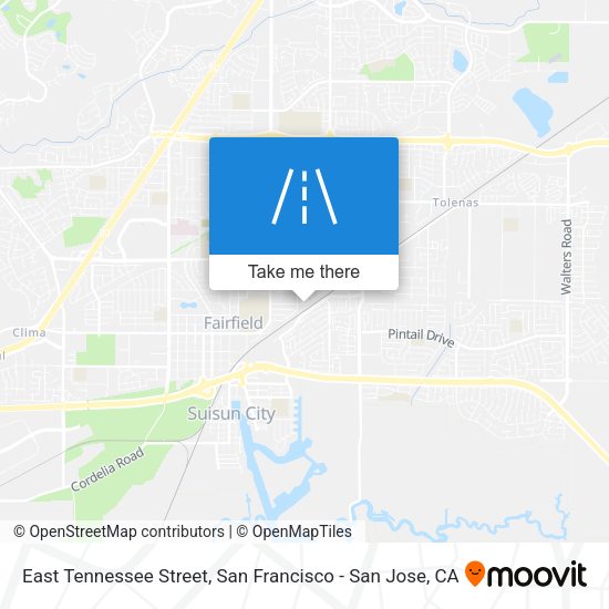 East Tennessee Street map