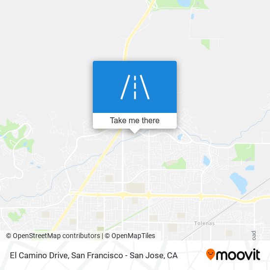 El Camino Drive map