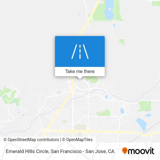 Emerald Hills Circle map