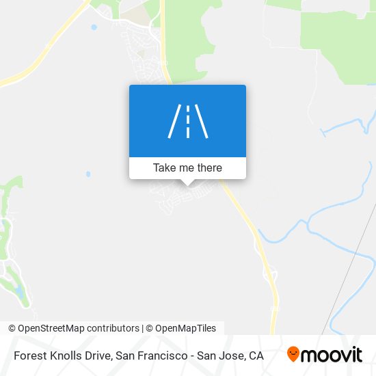 Forest Knolls Drive map