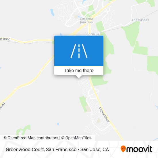 Mapa de Greenwood Court