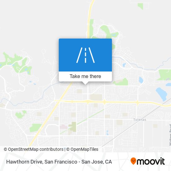 Mapa de Hawthorn Drive