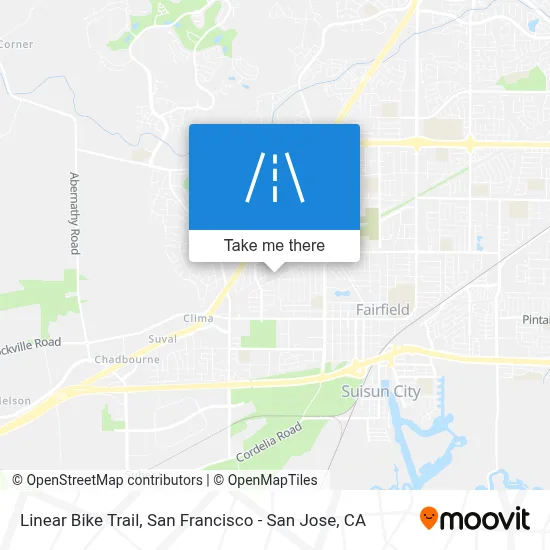 Linear Bike Trail map