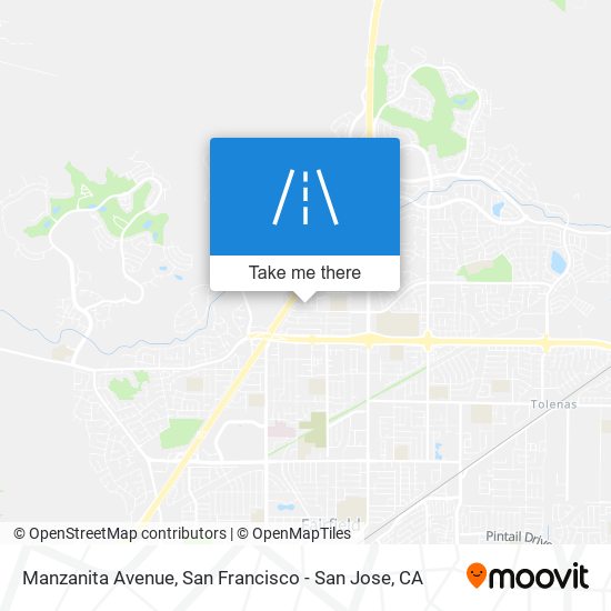 Manzanita Avenue map