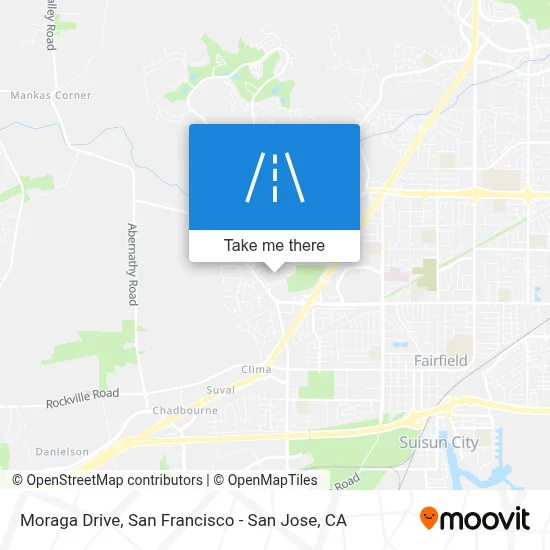Moraga Drive map