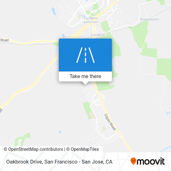 Mapa de Oakbrook Drive