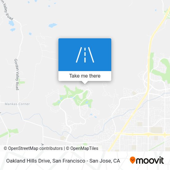 Oakland Hills Drive map