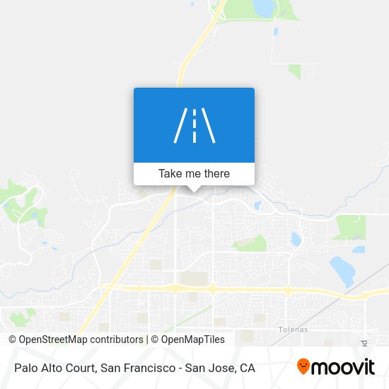 Palo Alto Court map