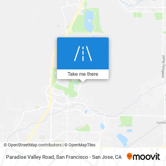 Paradise Valley Road map