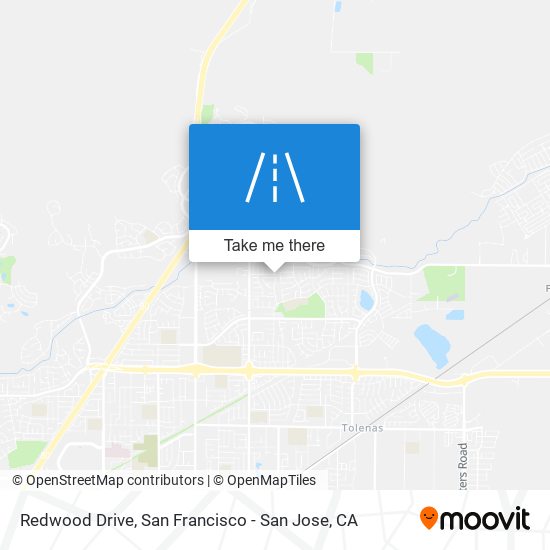 Redwood Drive map