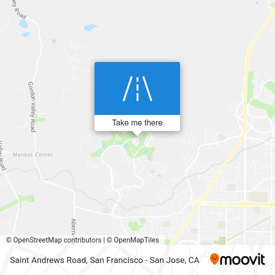 Saint Andrews Road map
