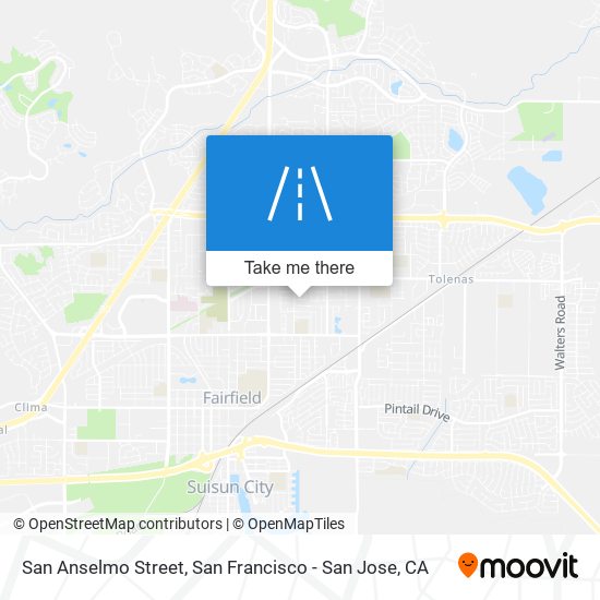 San Anselmo Street map