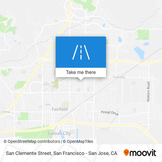San Clemente Street map