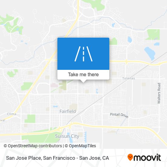 Mapa de San Jose Place