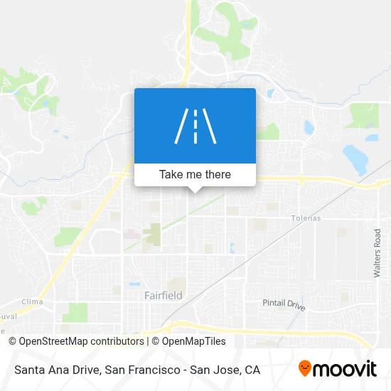 Santa Ana Drive map