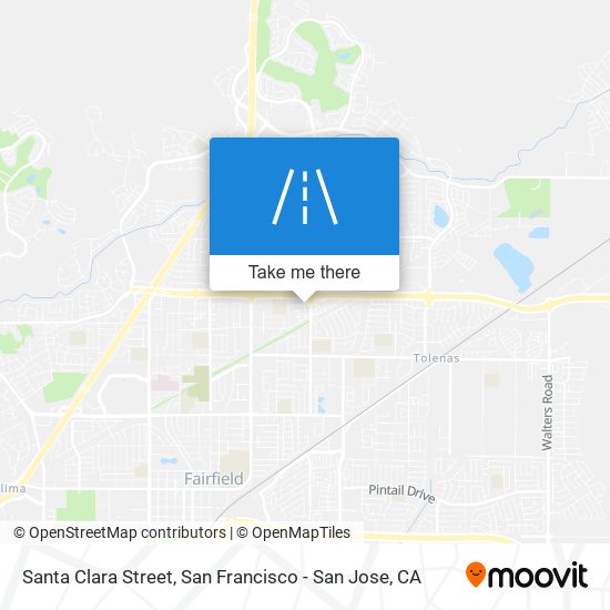 Santa Clara Street map