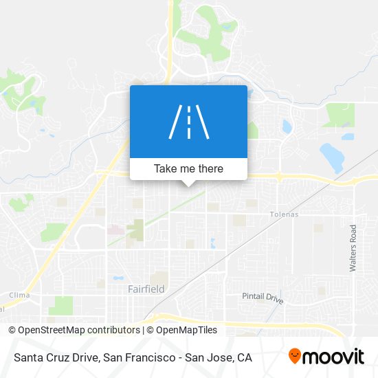 Mapa de Santa Cruz Drive